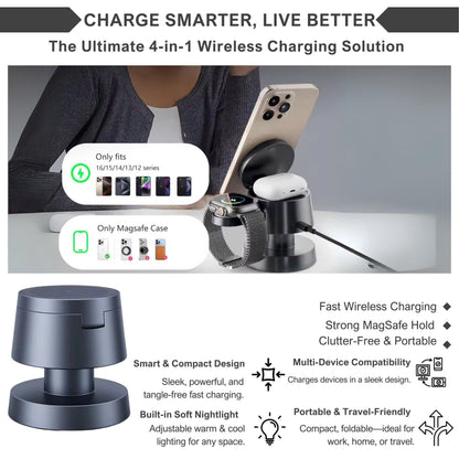 Alpohub™ MagDock Pro 4-in-1 Charging Station