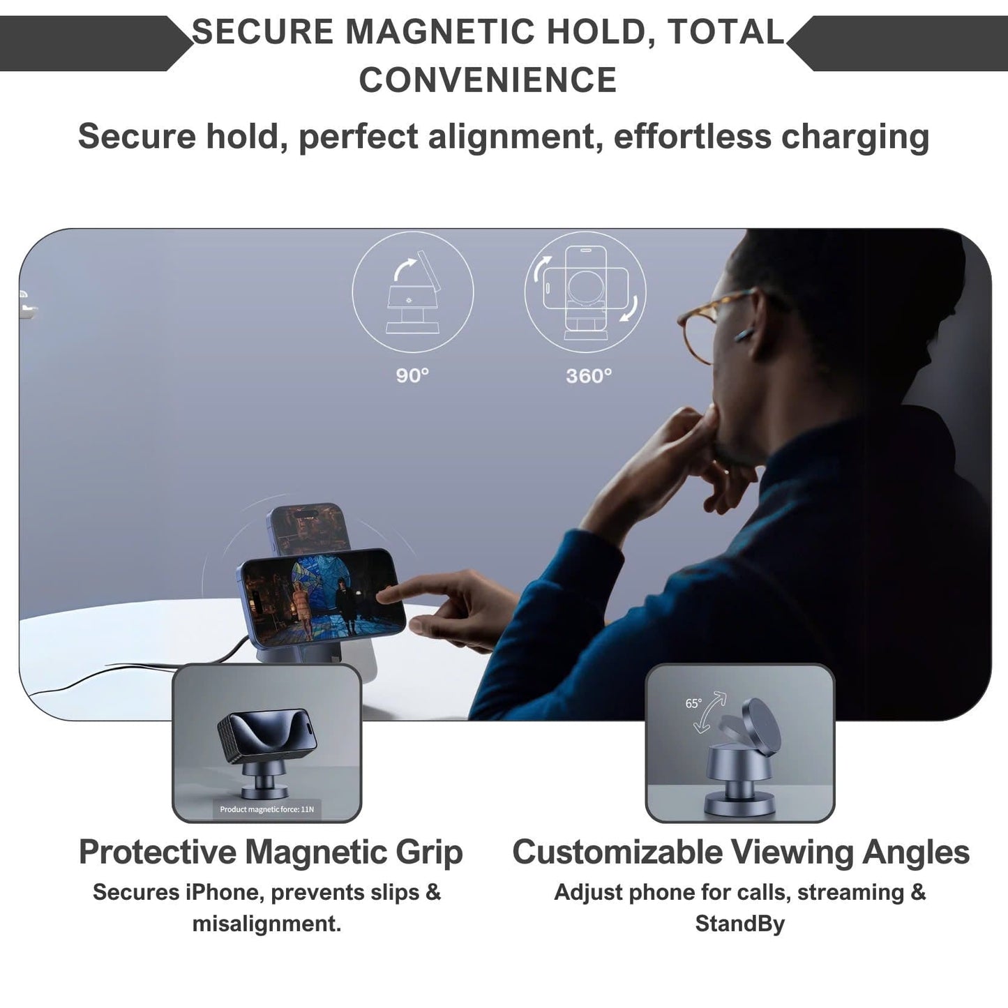Alpohub™ MagDock Pro 4-in-1 Charging Station