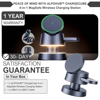Alpohub™ MagDock Pro 4-in-1 Charging Station