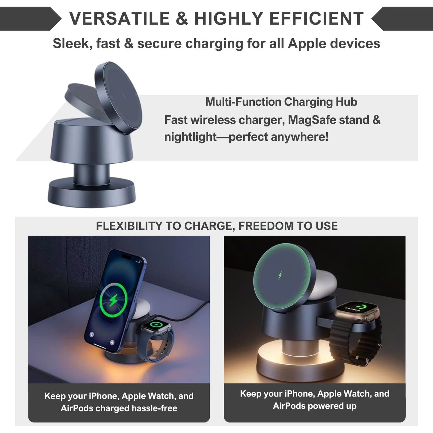 Alpohub™ MagDock Pro 4-in-1 Charging Station